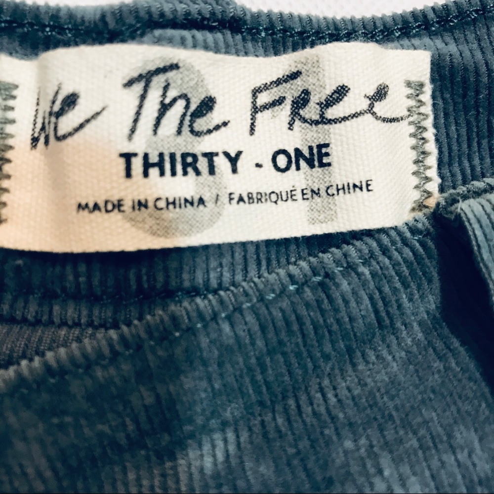 Free People Sun Chaser Cord Skinny Grey - Picture 11 of 15